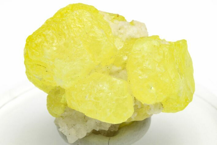 Striking Sulfur Crystal Cluster - Italy #207697